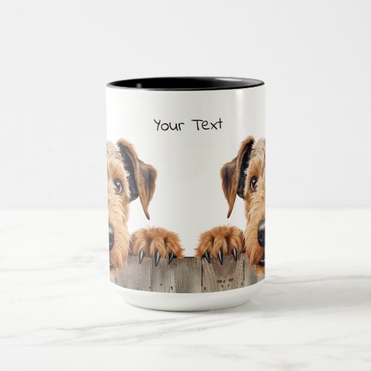 Airedale Terrier Chien Mug (Centre)