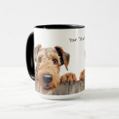 Airedale Terrier Chien Mug (Devant gauche)