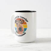 Airedale Terrier citation drôle Mug café deux tons (Devant gauche)