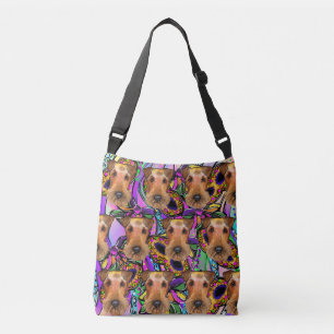 AIREDALE TERRIER CROSSBODY TAS