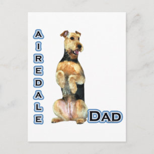 Airedale Terrier Dad 4 Briefkaart