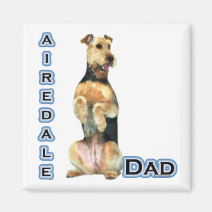 Airedale Terrier Dad 4 - Magneet