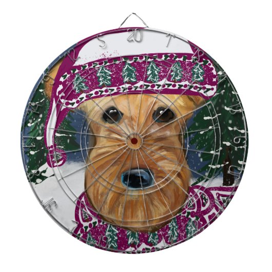 AIREDALE TERRIER DARTBORD (Voorkant)
