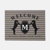  Airedale Terrier Deuren Mat (Voorkant)