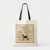 Airedale Terrier Diagram Canvas tas (Voorkant)