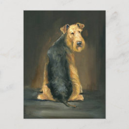 Airedale Terrier Dog Art Briefkaart