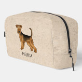 Airedale Terrier Dog Bingley Terrier Aangepaste na Toilettasje (Rechterhoek)