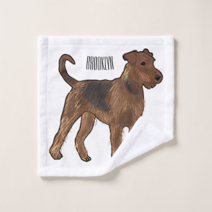 Airedale terrier dog cartoon