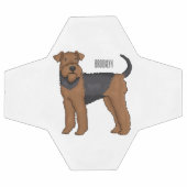 Airedale terrier dog cartoon (Plat)