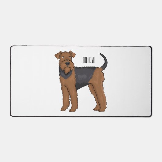 Airedale terrier dog cartoon (Recto)