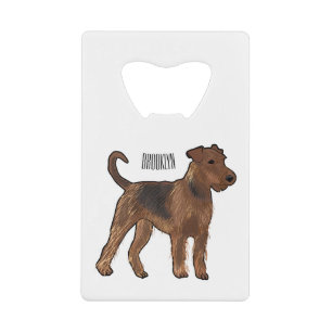 Airedale terrier dog cartoon