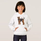 Airedale terrier dog cartoon (Devant entier)