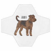 Airedale terrier dog cartoon (Plat)