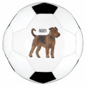 Airedale terrier dog cartoon (Devant)