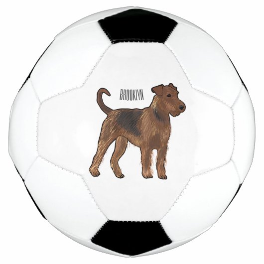 Airedale terrier dog cartoon (Devant)