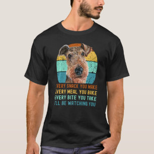 Airedale Terrier Dog Elke snack die je maakt T-shirt