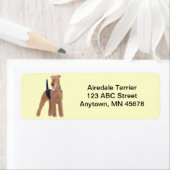 Airedale Terrier Dog  Etiket (Insitu)