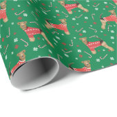 Airedale Terrier Dog-kerstkeuker Cadeaupapier (Rol Hoek)