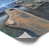 Airedale Terrier Dog Portrait Poster (Hoek)