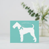 Airedale Terrier Dog Puppy Bedankkaart (Staand voorkant)