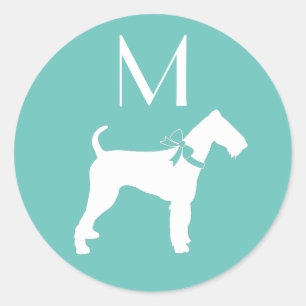 Airedale Terrier Dog Puppy Ronde Sticker