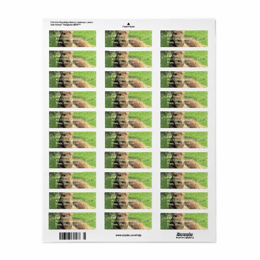 Airedale Terrier Dog Return Label (Full Sheet)