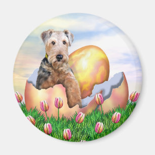 Airedale Terrier Easter Surprise Magneet