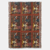 AIREDALE TERRIER EN VRIENDEN DEKEN (Voorkant Verticaal)