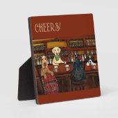 AIREDALE TERRIER EN VRIENDEN FOTOPLAAT (Voorkant)