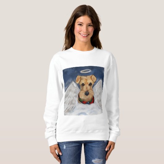 Airedale Terrier Engel Trui (Voorkant volledig)
