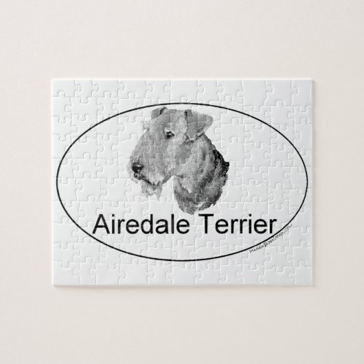 Airedale Terrier Euro-type Legpuzzel (Horizontaal)