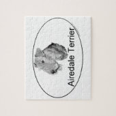 Airedale Terrier Euro-type Legpuzzel (Verticaal)
