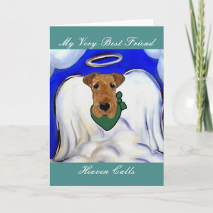 Airedale Terrier Feestdagen Kaart