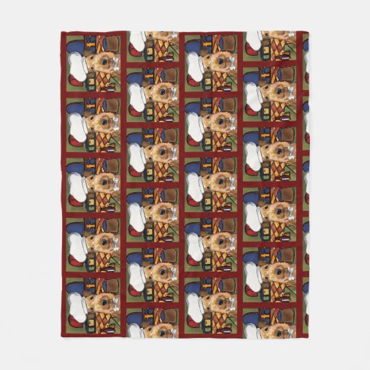 Airedale Terrier Fleece Deken (Voorkant)