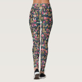 Airedale Terrier Floral Dog leggings (Achterkant)
