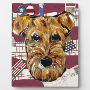 AIREDALE TERRIËR FOTOPLAAT