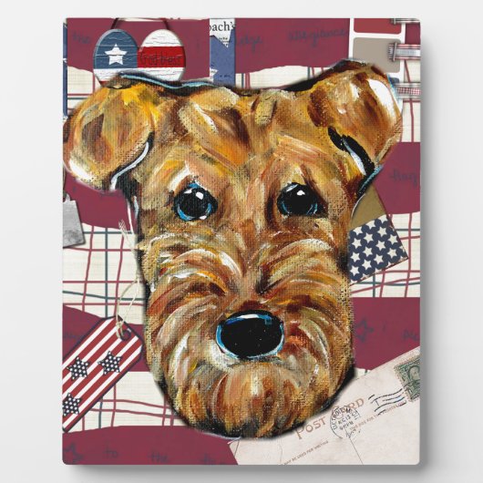 AIREDALE TERRIER FOTOPLAAT (Voorkant)