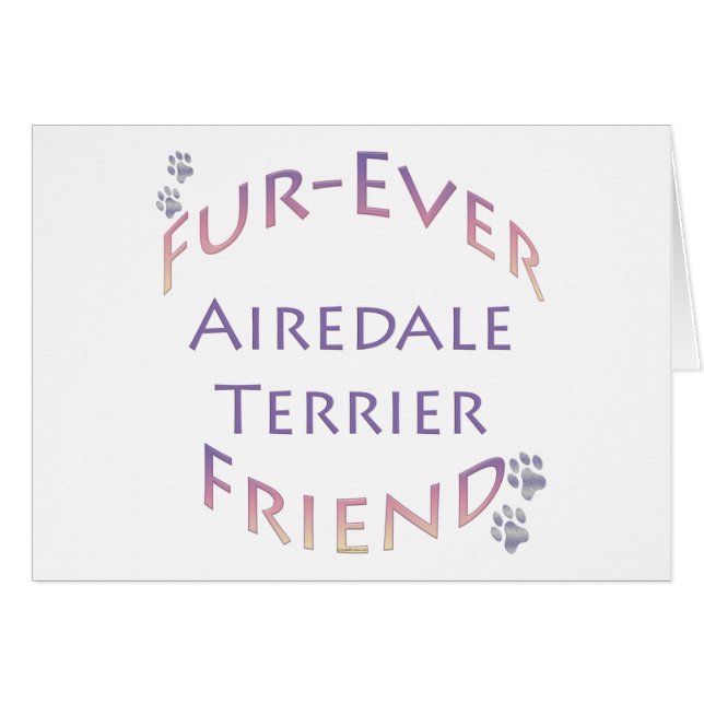 Airedale Terrier Furever (Devant horizontal)