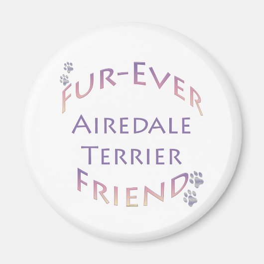Airedale Terrier Furever Magneet (Voorkant)