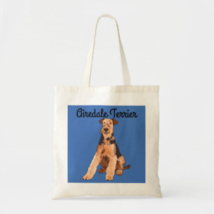 Airedale Terrier geïllustreerde Canvas tas