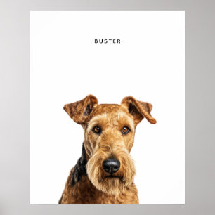 Airedale Terrier gepersonaliseerde print