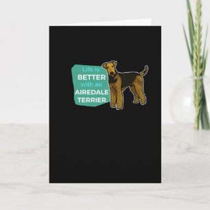Airedale Terrier Gezegde Gift Idea Birthday Kaart