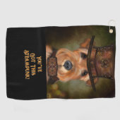 AIREDALE TERRIER GOLFHANDDOEK (Horizontaal)