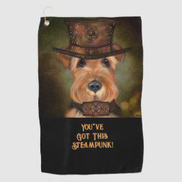 AIREDALE TERRIER GOLFHANDDOEK