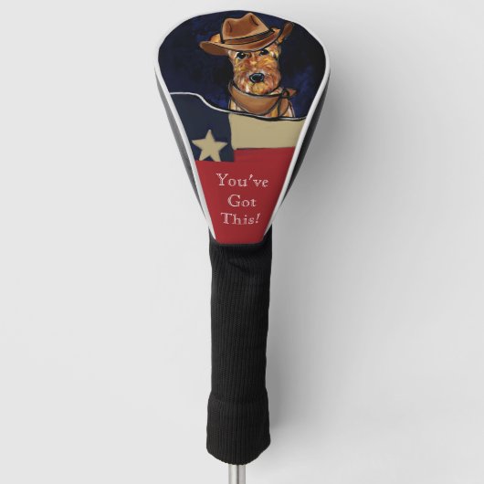 AIREDALE TERRIËR GOLFHEADCOVER (Voorkant)