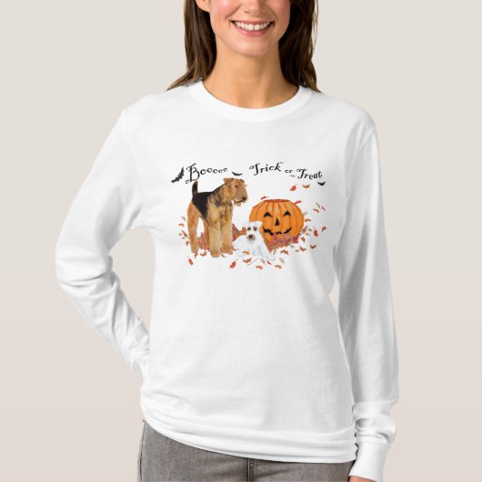 Airedale Terrier Halloween T-shirt (Voorkant)