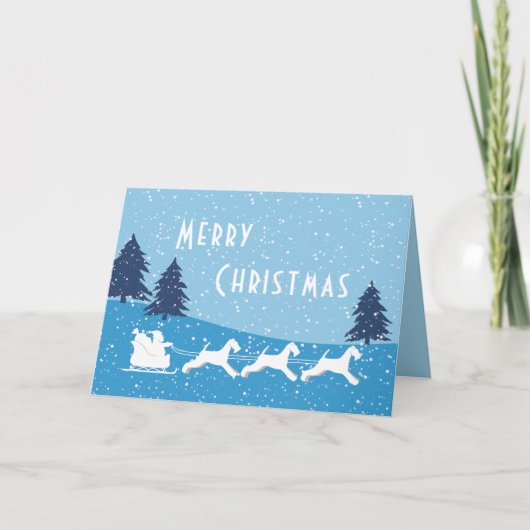 Airedale Terrier Holiday Kaart (Voorkant)