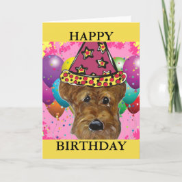 AIREDALE TERRIER HOND KAART