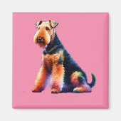 Airedale terrier Hond Magneet (Voorkant)