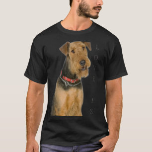 Airedale Terriër Hond Mam Papa Liefde Is Puppy Pet T-shirt